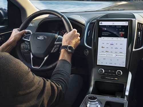 2023 Ford Edge inside the vehicle driving