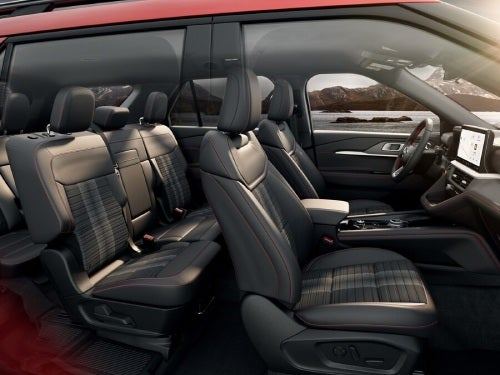 2025 Ford Explorer interior view of front and back seats