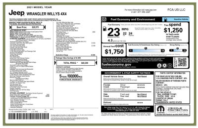 2021 Jeep Wrangler Willys