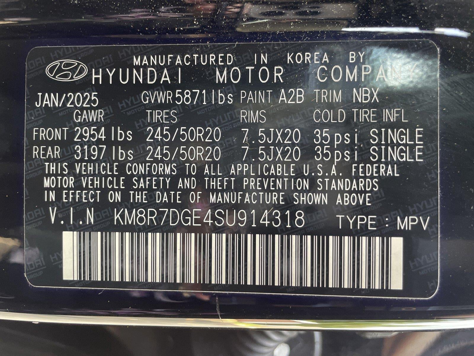2025 Hyundai Palisade Calligraphy
