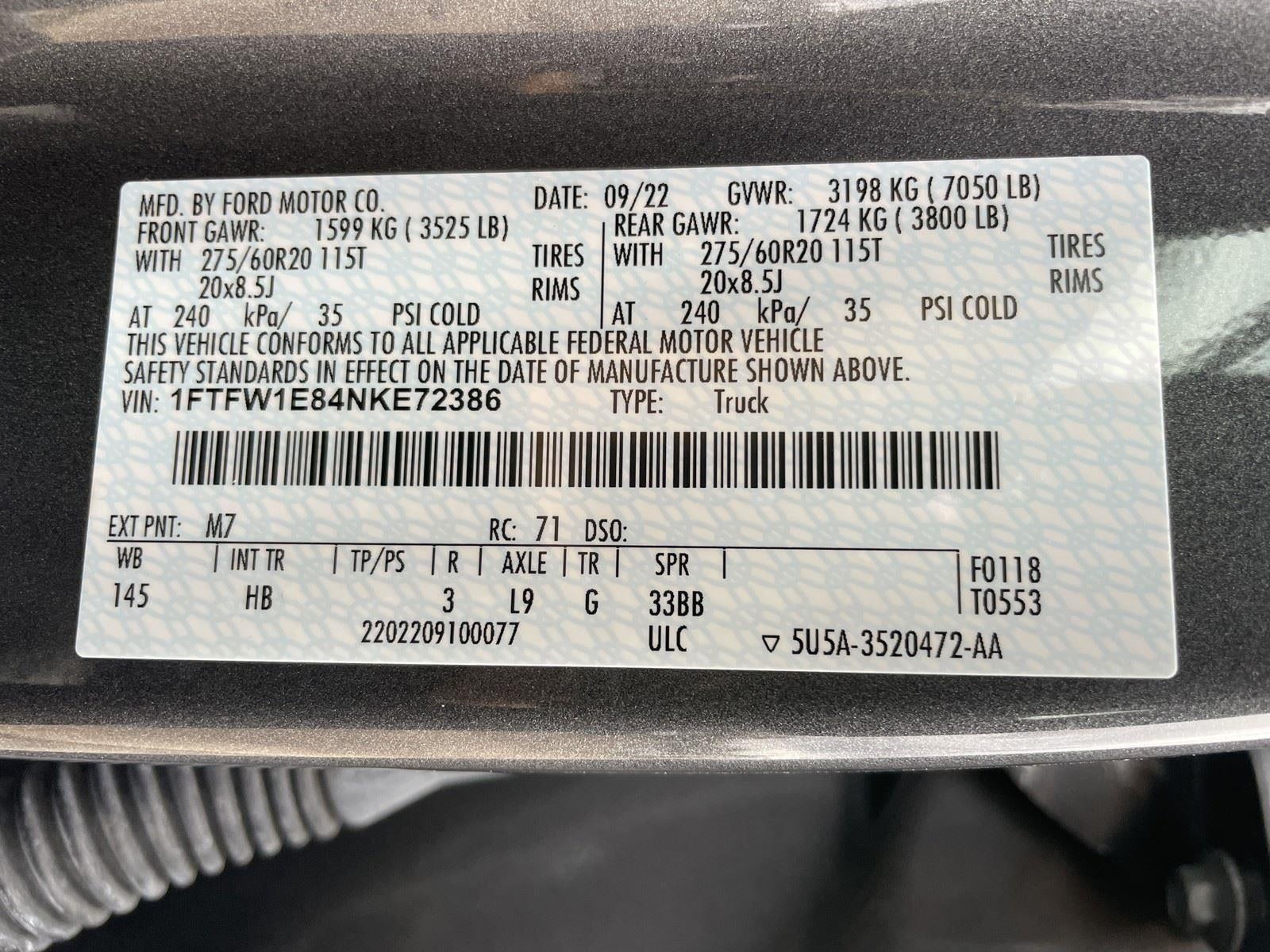 2022 Ford F-150 LARIAT