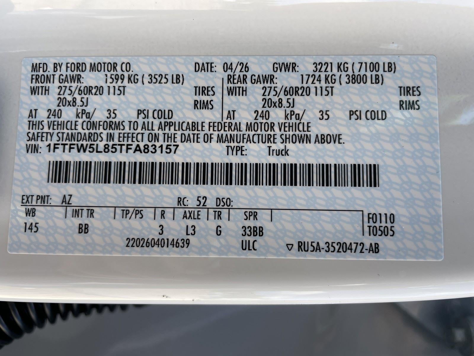 2026 Ford F-150 LARIAT