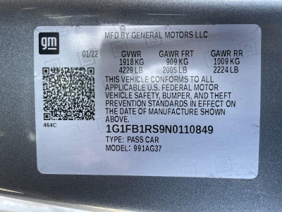 2022 Chevrolet Camaro 1LT