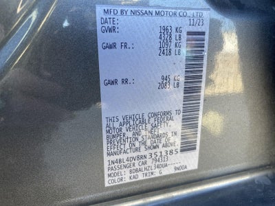 2024 Nissan Altima 2.5 SV