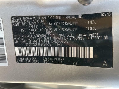 2015 Toyota Sienna XLE Premium