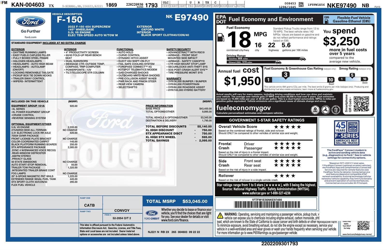 2022 Ford F-150 XL