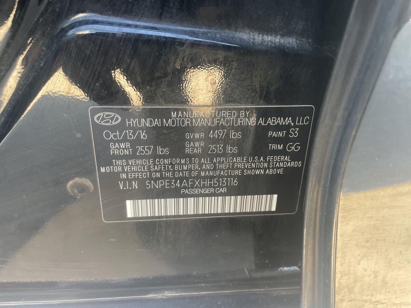 2017 Hyundai Sonata Limited