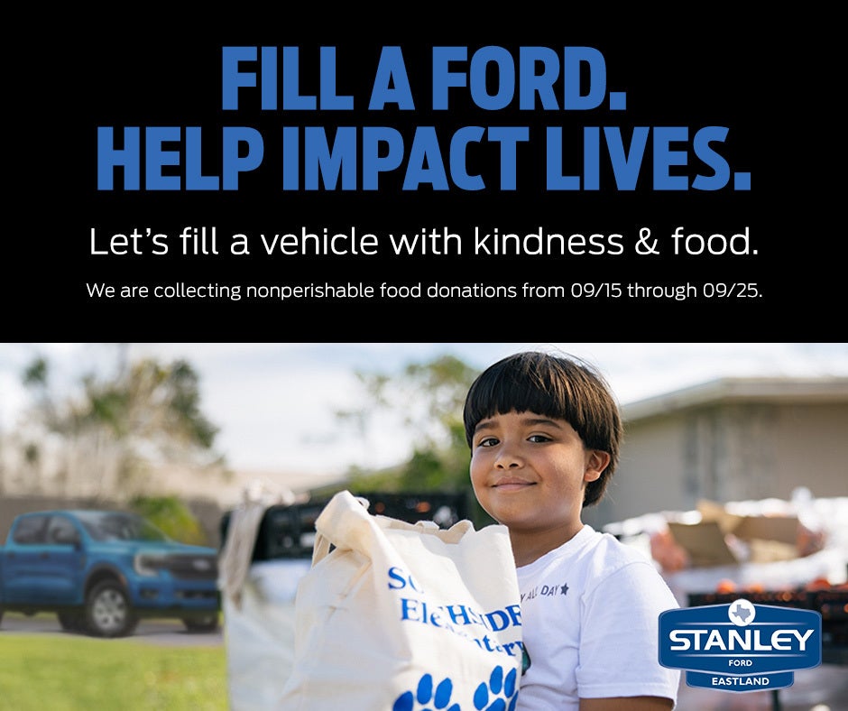 Stanley Ford Eastland Joins Ford Global Caring Month Food Drive