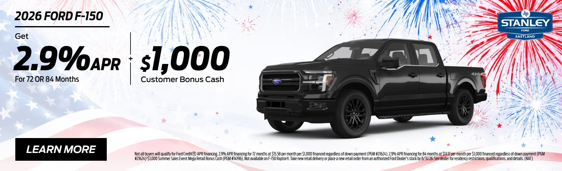 2026 Ford F-150 APR Offer