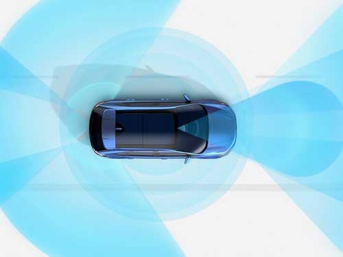 2023 Ford Edge aerial view of safey features