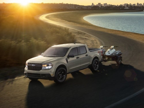 2024 Ford Maverick towing two jet skis